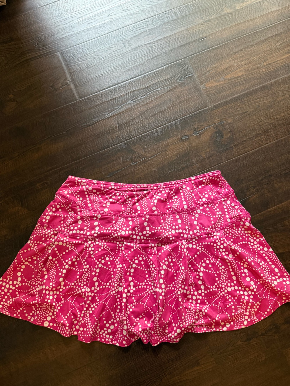 Gottex Pink and White Patterned Athletic Skort